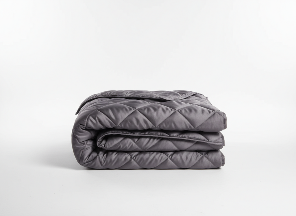 Bamboo weighted blanket studio product shot