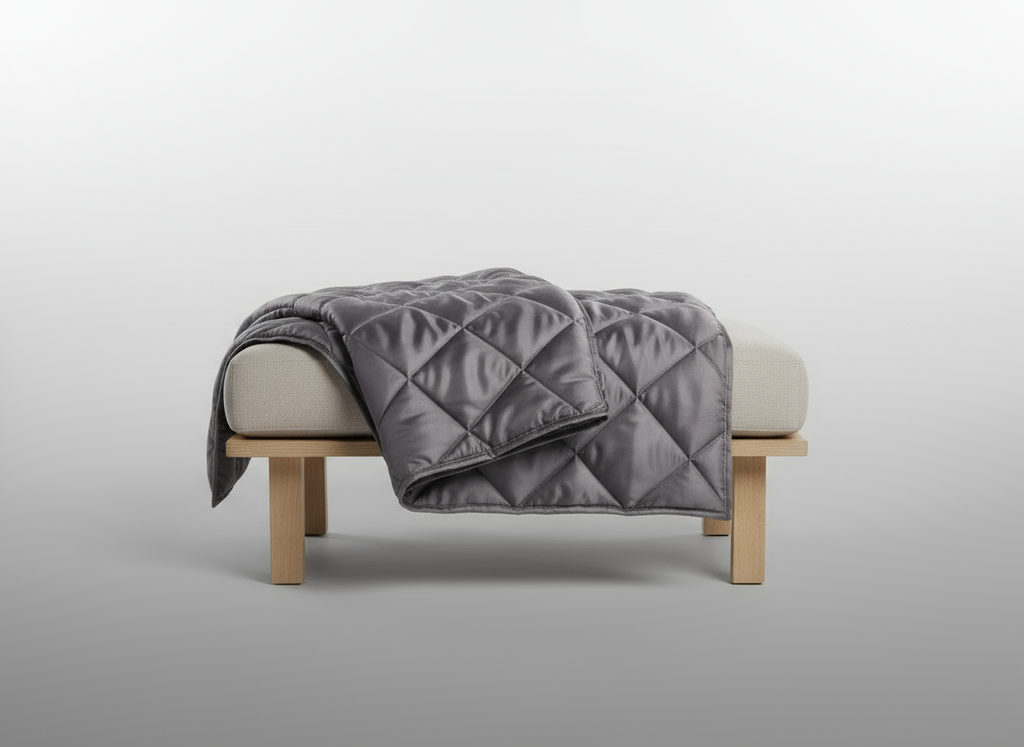 Bamboo weighted blanket with silky texture
